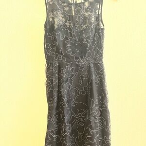 Elegant Black Floral Dress (from White and Black)